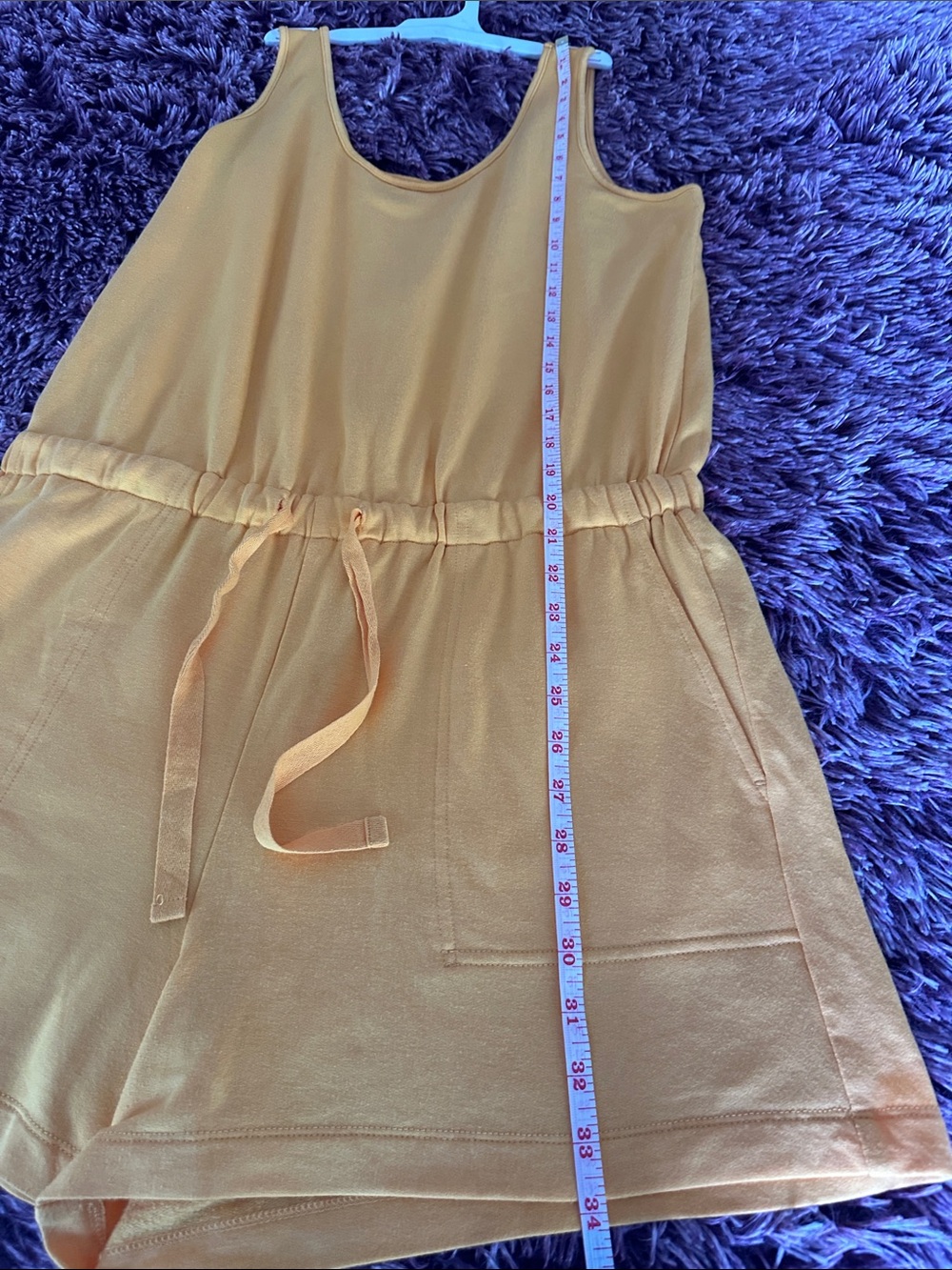 Loft Lou & Grey Sunshine Yellow Drawstring Romper - Picture 9 of 11